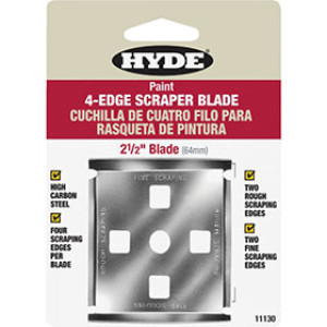 HYDE 11130 2-1/2" LIFETIME 4-EDGE REPLACEMENT BLADE FOR 10540 SCRAPER