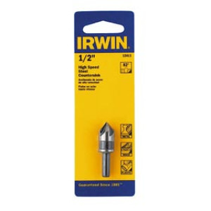 IRWIN 12411 1/2" COUNTERSINK FRACTIONAL BIT CARDED