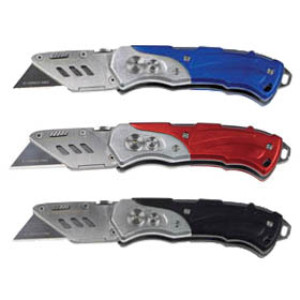 G-FORCE 24224 VANGUARD FOLDING UTILITY KNIFE WITH BELT POUCH