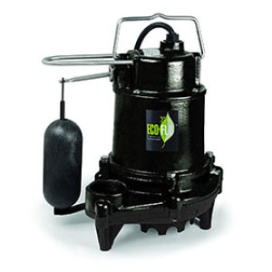 ECO-FLO EFSA33 1/3 HP SUBMERSIBLE CAST IRON SUMP PUMP 3160 GPH VERTICAL SWITCH