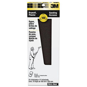 3M 10204 DIE CUT 100C DRYWALL SHEETS 4-3/16" X 11-1/4" 100 PACK