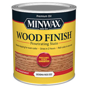 MINWAX 700434444 222 SEDONA RED WOOD FINISH PENETRATING STAIN