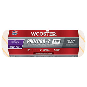 WOOSTER PRO/DOO-Z FTP RR665-9 9" X 3/16" WHITE/GOLD STRIPES WOVEN ROLLER COVER