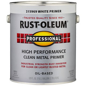 RUST-OLEUM PROFESSIONAL 215969 CLEAN METAL PRIMER WHITE 400 VOC OIL BASED