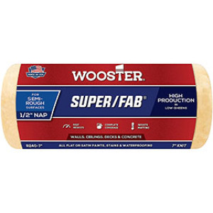 WOOSTER SUPER/FAB R240-7 7" X 1/2" GOLDEN YELLOW PAINT ROLLER COVER