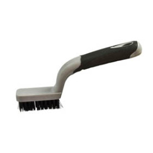 G-FORCE 44412 3" X 10" NARROW NYLON WIRE BRUSH SOFT GRIP TPR HANDLE