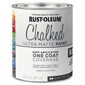 RUST-OLEUM SPECIALTY 287689 30 OZ CHALKED PAINT DARK TINT BASE