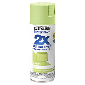 RUST-OLEUM 2X PAINTER'S TOUCH 334070 ULTRA COVER ENAMEL SATIN GREEN APPLE