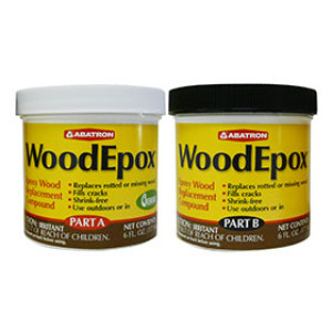 ABATRON WEAB60R WOODEPOX WOOD EPOXY REPLACEMENT COMPOUND 2-PART KIT 12 OZ
