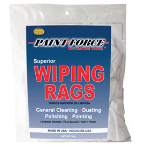 PAINT-FORCE 36100 8 OZ BRIGHT WHITE KNIT RAGS