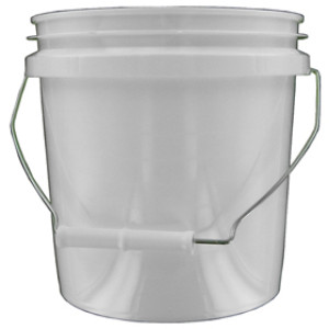 IPL 1123032 5 GALLON WHITE .70 MIL PLASTIC PRO PAIL