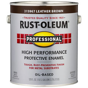 RUST-OLEUM PROFESSIONAL 215967 GLOSS LEATHER BROWN ENAMEL 400 VOC OIL BASED