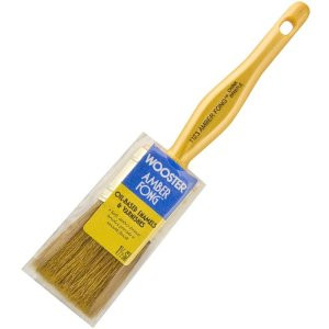 WOOSTER AMBER FONG 1123 1-1/2" SOFT AMBER BROWN CHINA BRISTLE VARNISH BRUSH