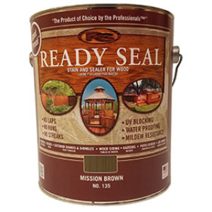 READY SEAL 135 MISSION BROWN EXTERIOR WOOD STAIN AND SEALER GALLON