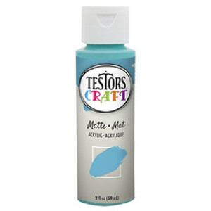 RUST-OLEUM TESTORS CRAFT 297434 2 OZ ACRYLIC MATTE PAINT PARADISE WATER-BASED