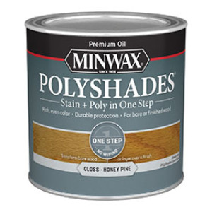 MINWAX 214104444 410 POLYSHADES GLOSS HONEY PINE STAIN