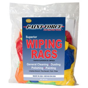 PAINT-FORCE 36140 8 OZ MIXED COLORS KNIT RAGS
