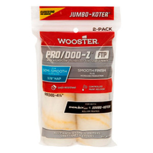 WOOSTER JUMBO-KOTER PRO/DOO-Z FTP RR383 4-1/2" X 3/16" CLOSED-END ROLLER 2PACK