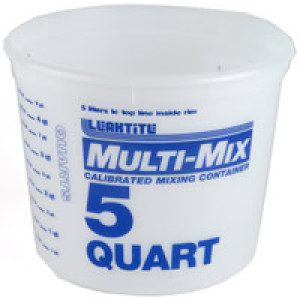 IPL 1045181 CLEAR 10M3 5 QUART MULTI-MIX ALL PURPOSE CONTAINER