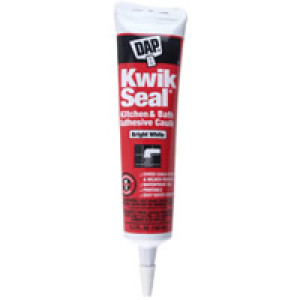 DAP 18001 KWIK SEAL 5.5 OZ WHITE TUB & TILE ALL PURPOSE ADHESIVE CAULK
