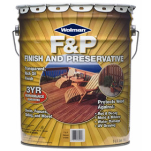 WOLMAN 14405 F&P FINISH & PRESERVATIVE REDWOOD TRANSPARENT PREMIUM WOOD FINISH