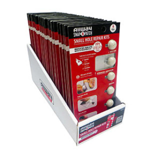 ALLWAY TOOLS SNP6-DSP SNAP-N-PATCH SIX SMALL HOLE-REPAIR KIT 24PC COUNTER DISP