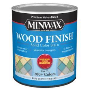 MINWAX 108110000 WATER BASED FINISH SOLID COLOR STAIN WHITE TINT BASE