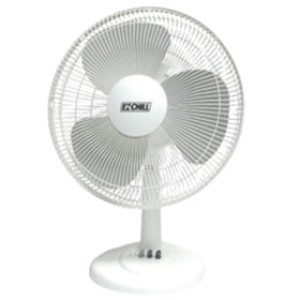 MR BRANDS 01301 EZ-CHILL 16" WHITE OSCILLATING TABLE FAN