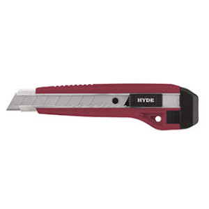 HYDE 42030 18MM AUTO-LOCK SNAP-OFF BLADE UTILITY KNIFE WITH 3-BLADES