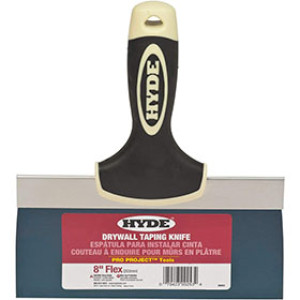 HYDE 09253 8" PRO PROJECT BLUE STEEL TAPE KNIFE FLAT BACK