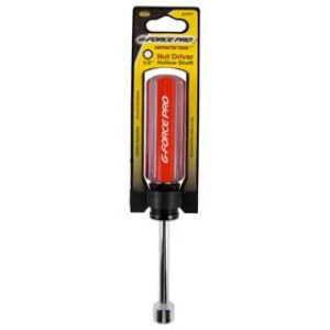 G-FORCE 21477 1/2" NUT DRIVER CHROME VANADIUM HOLLOW SHAFT