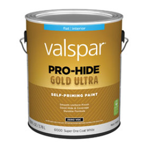 VALSPAR 61000.007 PRO-HIDE GOLD ULTRA FLAT SUPER ONE COAT WHITE INT PAINT