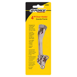 G-FORCE 43093 4" DIE CAST CHROME PLATED DOOR HOLDER CARDED
