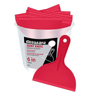 ALLWAY TOOLS 08600 DS60 6" PLASTIC JOINT KNIFE 25 PACK BUCKET