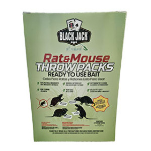 SAFEGUARD 7390 BLACK JACK 1 OZ ALL NATURAL RAT/MOUSE BAIT THROW PACKS 6 COUNT