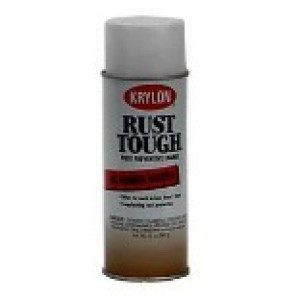 KRYLON RTA9201 12 OZ RUST TOUGH RUST PREVENTATIVE SEMI FLAT WHITE ENAMEL SPRAY