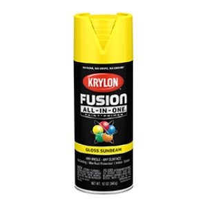KRYLON K02725007 FUSION ALL-IN-ONE GLOSS SUNBEAM 12 OZ INDOOR - OUTDOOR