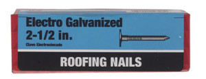 PRIME SOURCE 212EGRFG1 2-1/2" GALVANIZED ROOFING NAILS 1 LB 16512