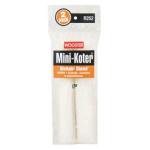 WOOSTER MINI-KOTER R252-6 6" MOHAIR / POLYESTER BLEND ROLLER COVER 2-PACK